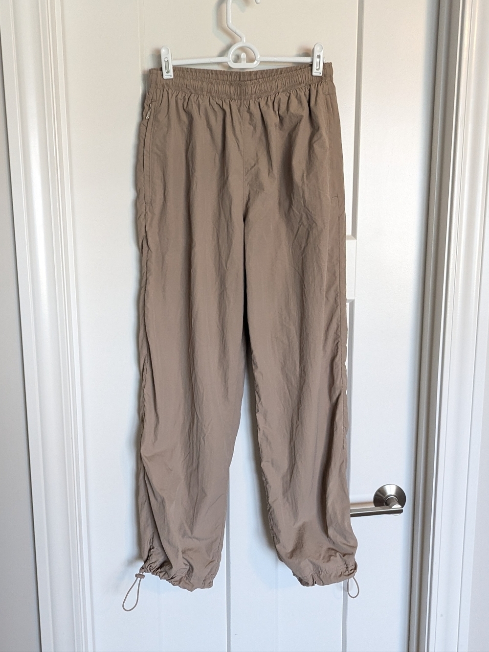 Abercrombie & Fitch Khaki Balloon Parachute Sweatpants NWT sz S